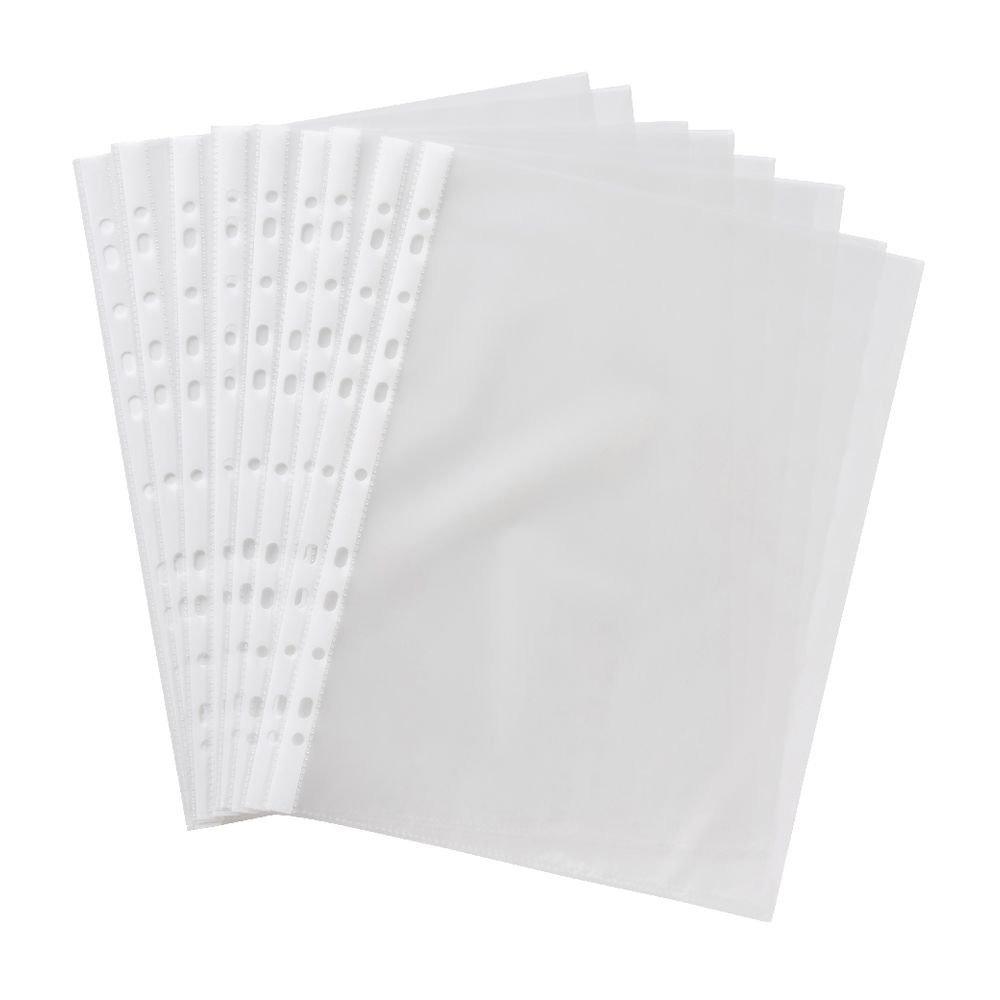 クリアファイル 1234 Shop Buzz (Pack of 100) 150 Micron Transparent Document Sleeves